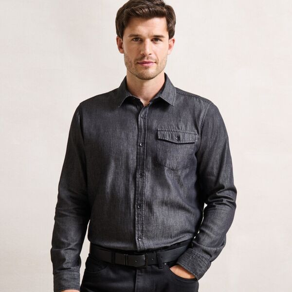 Jeans stitch denim shirt Thumbnail