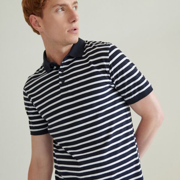 Striped Jersey polo shirt Thumbnail