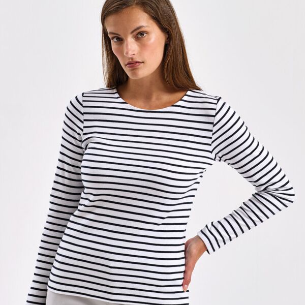 WOMENS Marinière coastal long sleeve tee Thumbnail
